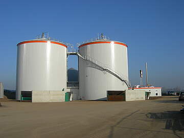 Aussenansicht Biogasanlage Falkenstein