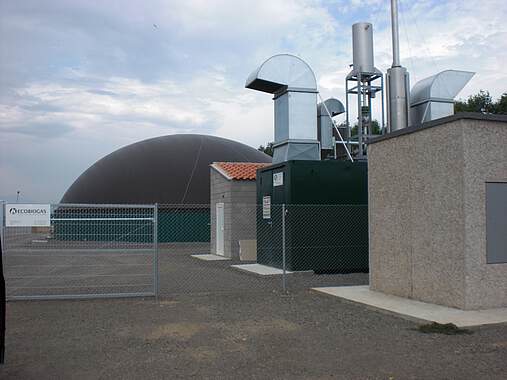 Biogas plant Cassa de la Selva: CHP