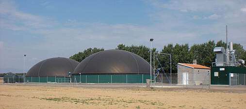 Biogasanlage Cassa de la Selva Gesamtansicht