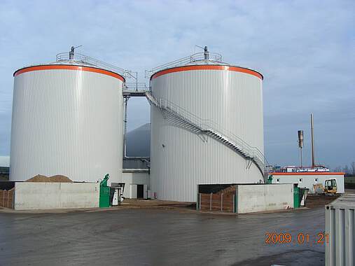 Biogas plant Falkenstein/ Germany (energy plant)