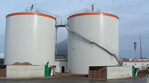 Biogas plant Falkenstein/ Germany (energy plant)